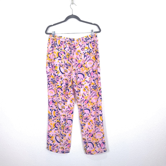 J.CREW Pull-On Silk Paisley Swirl Pants - Picture 7 of 9
